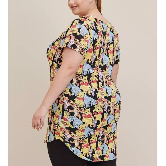 Torrid 3 (3X 22/24) Disney Winnie the Pooh Eeyore Tigger Sleep Tunic Gown Piglet - Picture 3 of 3